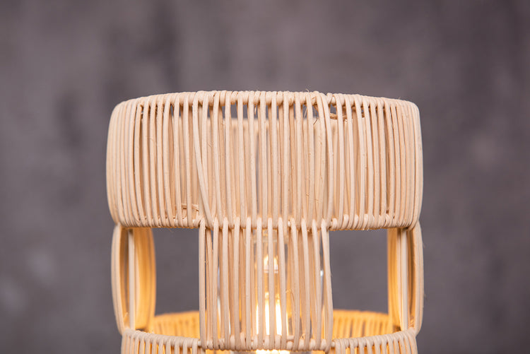 Modern Handcrafted Natural Rattan Table Lamp