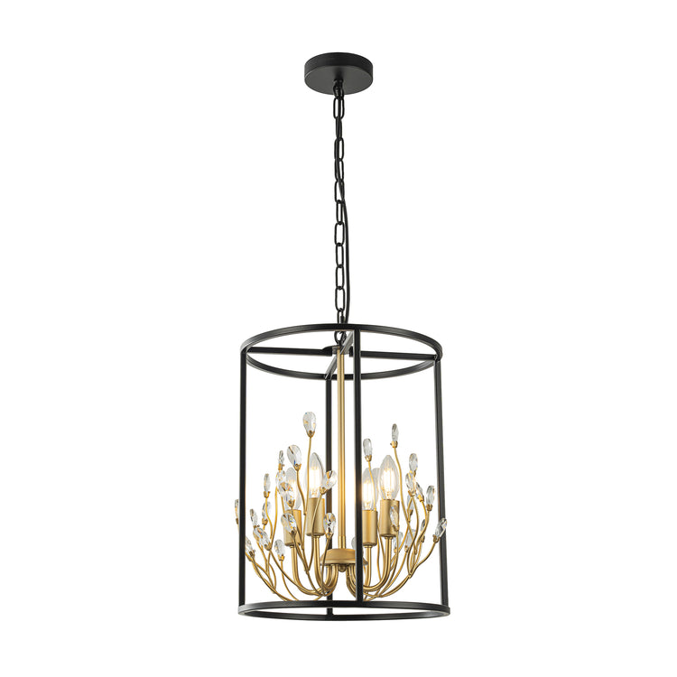 Nova 4-Light Modern Glam Crystal Chandelier