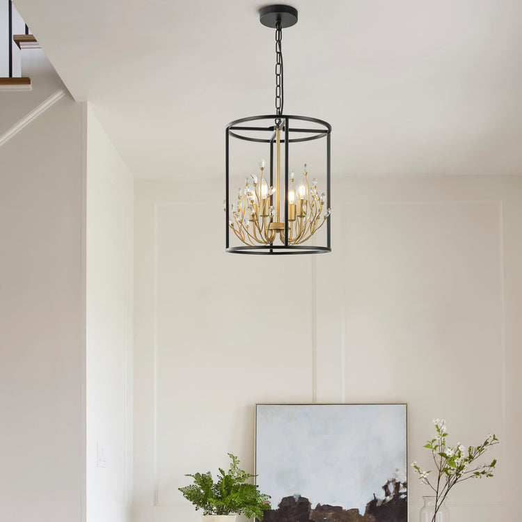 Nova 4-Light Modern Glam Crystal Chandelier