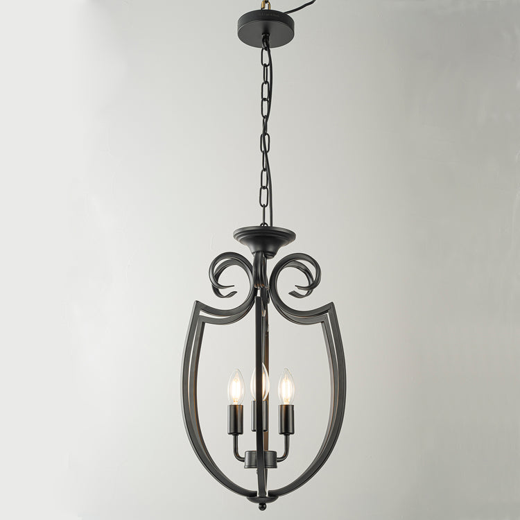 Meera 3-Light Modern Farmhouse Kitchen Lantern Chandelier