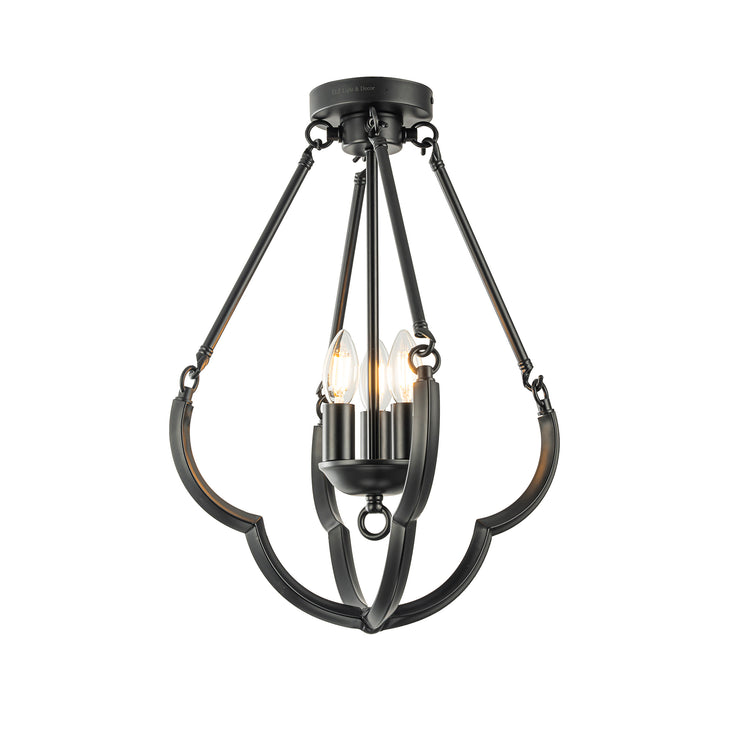 Kenza 3-Light Farmhouse Lantern Chandelier Ceiling Light