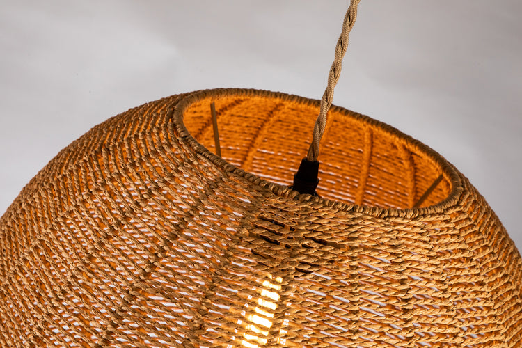 Woven Globe Shape Pendant Light