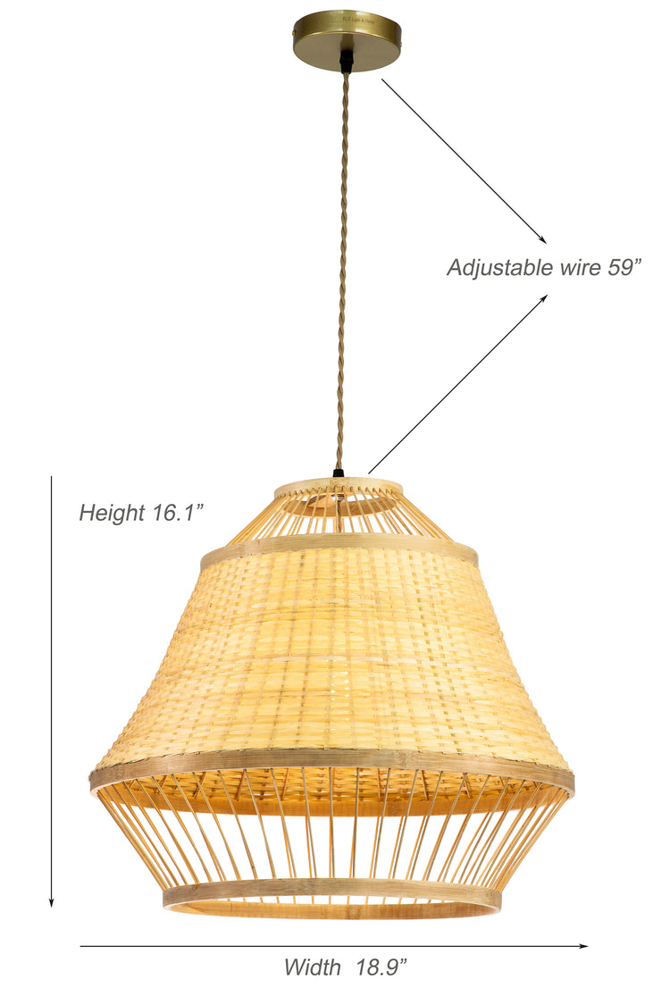 Modern Rattan Pendant Light